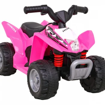 Honda 250x Trx Baterijski Quad Roza + Truba + Led + Eko Koža Quad Na Akumulator 9