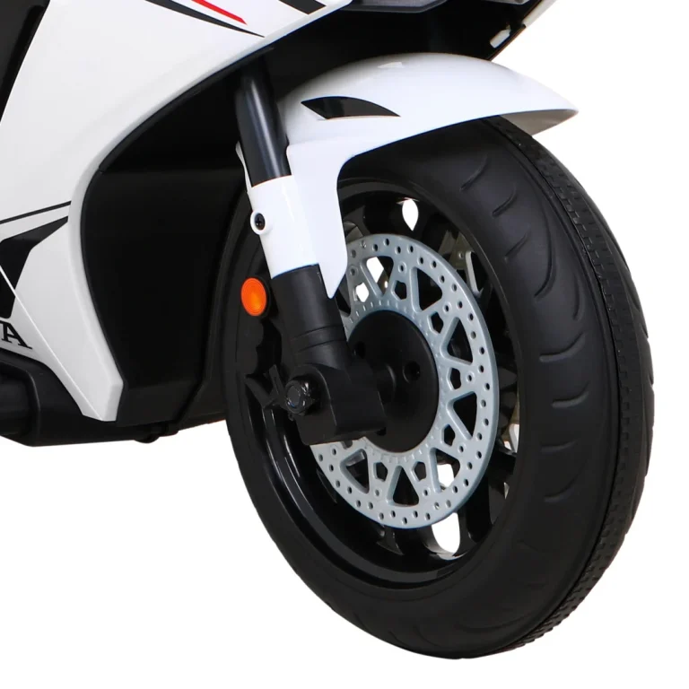 Honda Cbr 1000rr Dječji Motocikl Na Baterije, Bijeli + Mp3 Zvukovi + Pomoćni Kotači, Bijela Motor Na Akumulator 11
