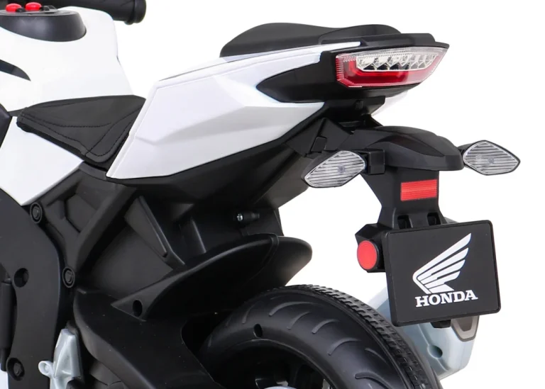 Honda Cbr 1000rr Dječji Motocikl Na Baterije, Bijeli + Mp3 Zvukovi + Pomoćni Kotači, Bijela Motor Na Akumulator 12