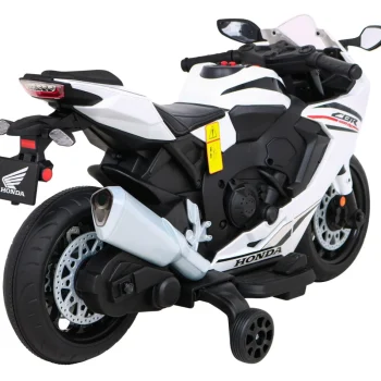 Honda Cbr 1000rr Dječji Motocikl Na Baterije, Bijeli + Mp3 Zvukovi + Pomoćni Kotači, Bijela Motor Na Akumulator 7
