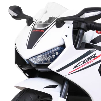 Honda Cbr 1000rr Dječji Motocikl Na Baterije, Bijeli + Mp3 Zvukovi + Pomoćni Kotači, Bijela Motor Na Akumulator 9