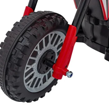 Honda Crf 450r Dječji Kros Motocikl Na Baterije, Crveni + 3 Kotača + Gumena Gazišta + Truba, Crvena Motor Na Akumulator 14