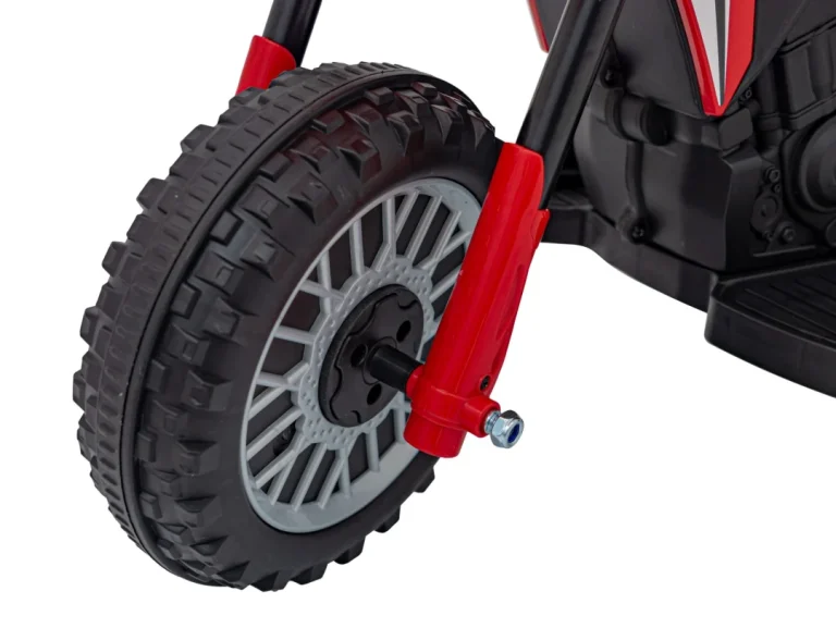 Honda Crf 450r Dječji Kros Motocikl Na Baterije, Crveni + 3 Kotača + Gumena Gazišta + Truba, Crvena Motor Na Akumulator 14