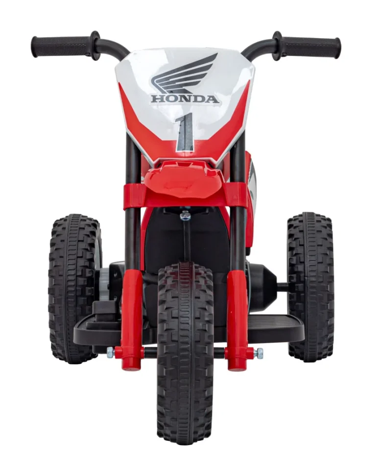 Honda Crf 450r Dječji Kros Motocikl Na Baterije, Crveni + 3 Kotača + Gumena Gazišta + Truba, Crvena Motor Na Akumulator 4