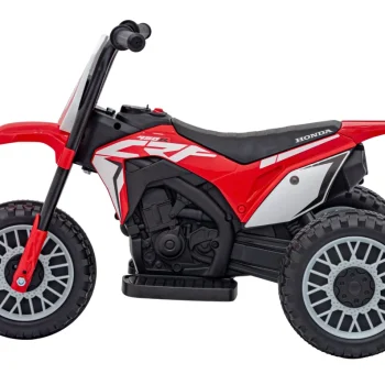 Honda Crf 450r Dječji Kros Motocikl Na Baterije, Crveni + 3 Kotača + Gumena Gazišta + Truba, Crvena Motor Na Akumulator 5