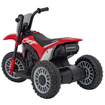 Honda Crf 450r Dječji Kros Motocikl Na Baterije, Crveni + 3 Kotača + Gumena Gazišta + Truba, Crvena Motor Na Akumulator 6