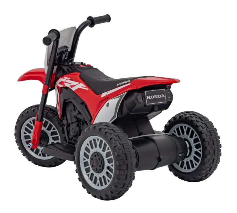 Honda Crf 450r Dječji Kros Motocikl Na Baterije, Crveni + 3 Kotača + Gumena Gazišta + Truba, Crvena Motor Na Akumulator 6