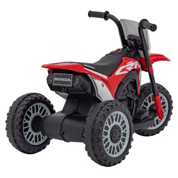 Honda Crf 450r Dječji Kros Motocikl Na Baterije, Crveni + 3 Kotača + Gumena Gazišta + Truba, Crvena Motor Na Akumulator 8
