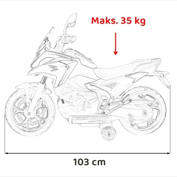 Honda Nc750x žuti Motocikl, žuta Motor Na Akumulator 3