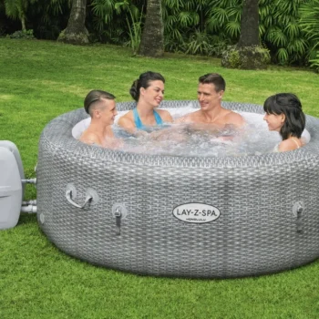Honolulu Lay Z Spa Airjet Jacuzzi S Masažom Bestway Za 4 Osobe + Navlaka + Pumpa + Filter 5