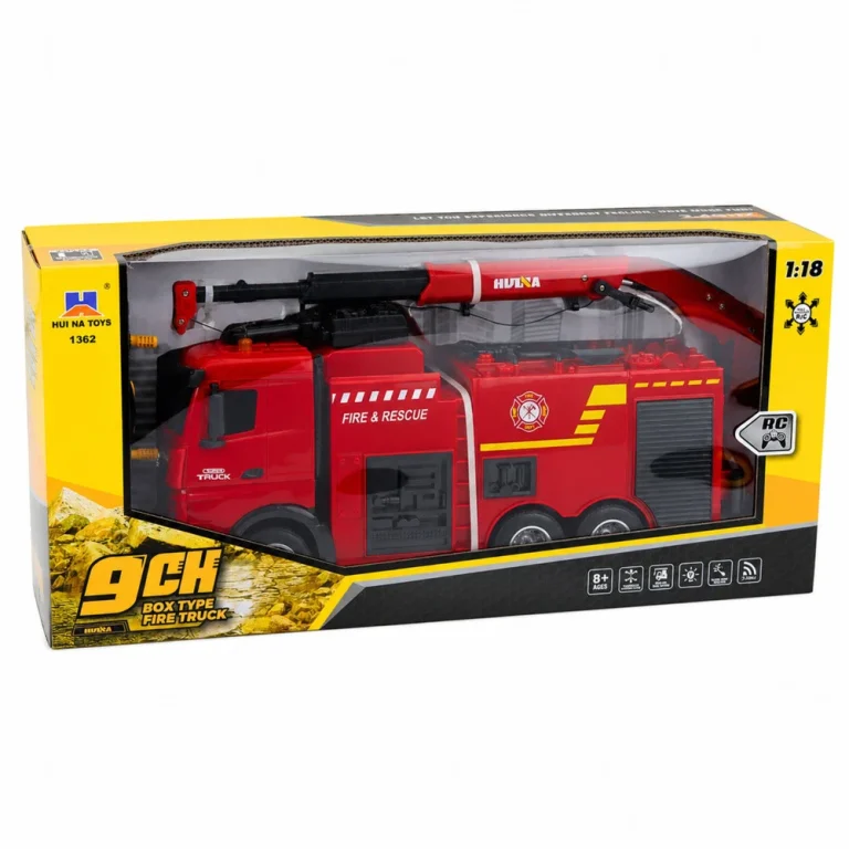 Huina Rc Vatrogasno Vozilo S Dizalicom I Vodenim Topom 1:18 5