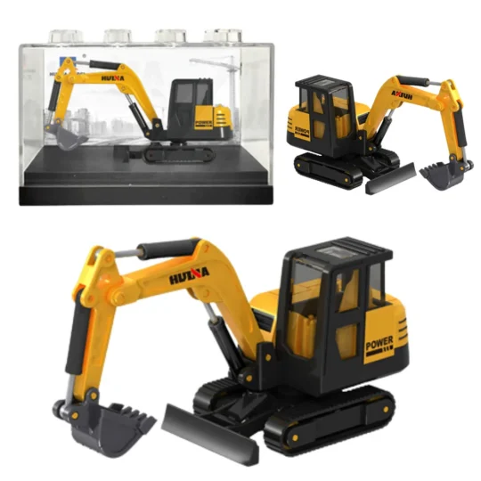 Huina žuti Metalni Bager Kolekcionarski Model U Mjerilu 1:80 1