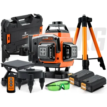 Humberg Hm 175 Križni Laserski Nivelir U Koferu + Pribor 11