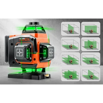 Humberg Hm 175 Križni Laserski Nivelir U Koferu + Pribor 4