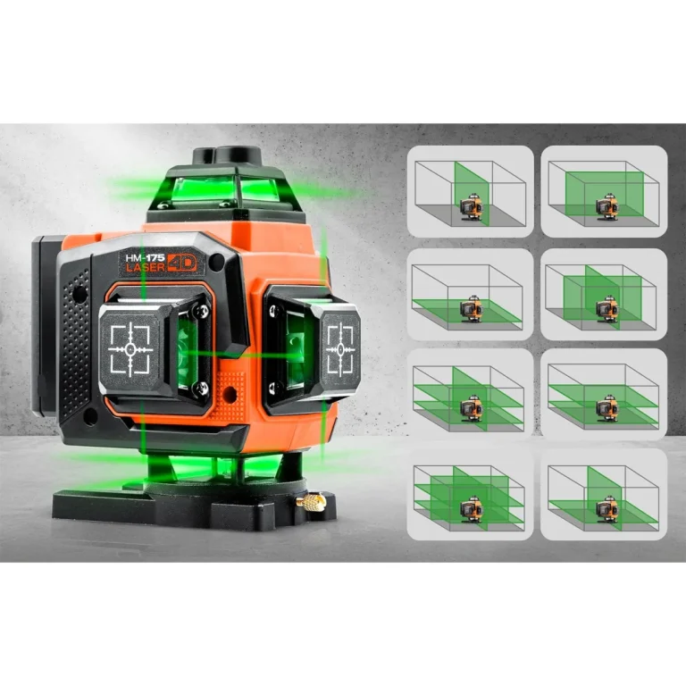 Humberg Hm 175 Križni Laserski Nivelir U Koferu + Pribor 4