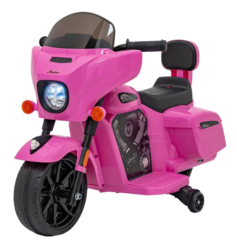 Indijsko Ružičasto Vozilo Chopper Motor Na Akumulator 1