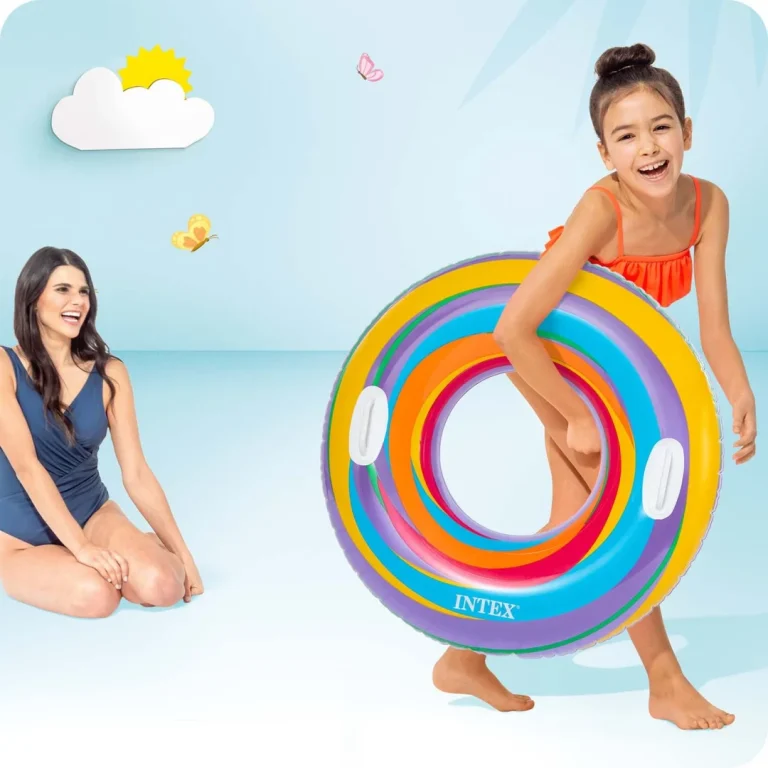 Intex 59256 Ljubičasti Prugasti Prsten Za Plivanje Ø 91 Cm 3