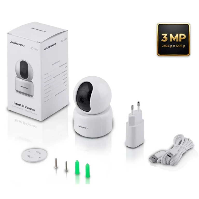 Ip Kamera 3mp Rotirajući Monitor Za Bebe Berdsen Bd 940 Bijela 14