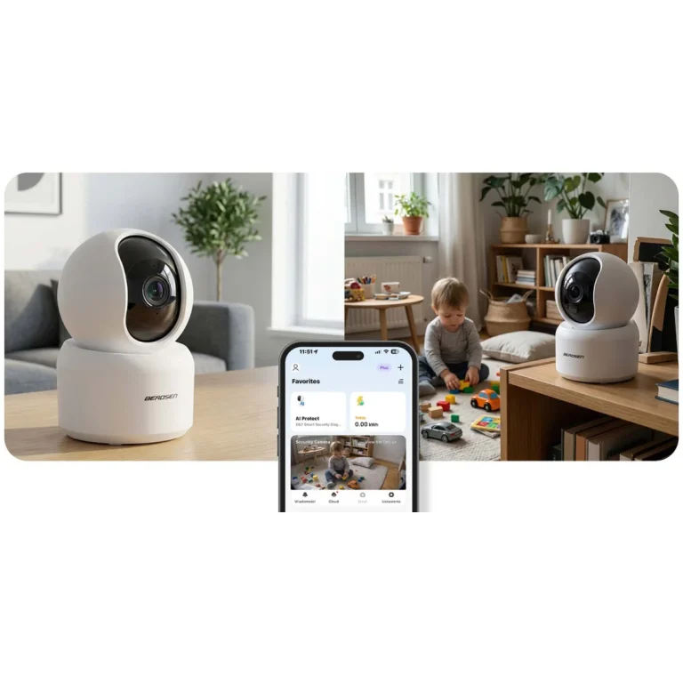 Ip Kamera 3mp Rotirajući Monitor Za Bebe Berdsen Bd 940 Bijela 16