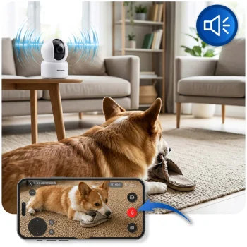 Ip Kamera 3mp Rotirajući Monitor Za Bebe Berdsen Bd 940 Bijela 5