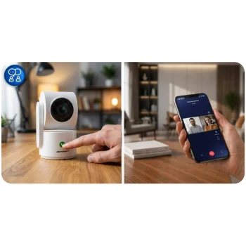 Ip Kamera 3mp Rotirajući Monitor Za Bebe Berdsen Bd 942 Bijela 11
