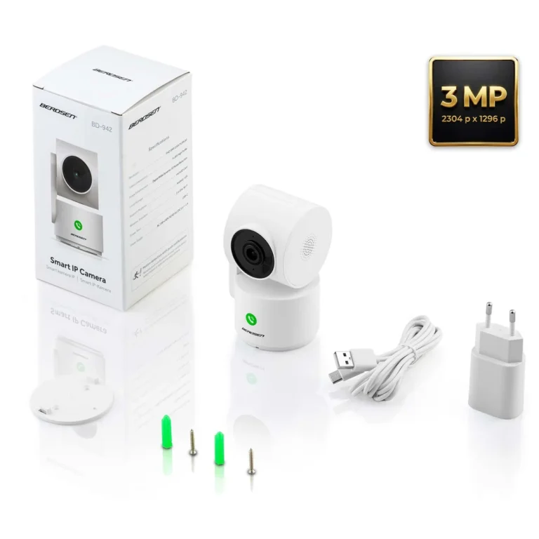 Ip Kamera 3mp Rotirajući Monitor Za Bebe Berdsen Bd 942 Bijela 18