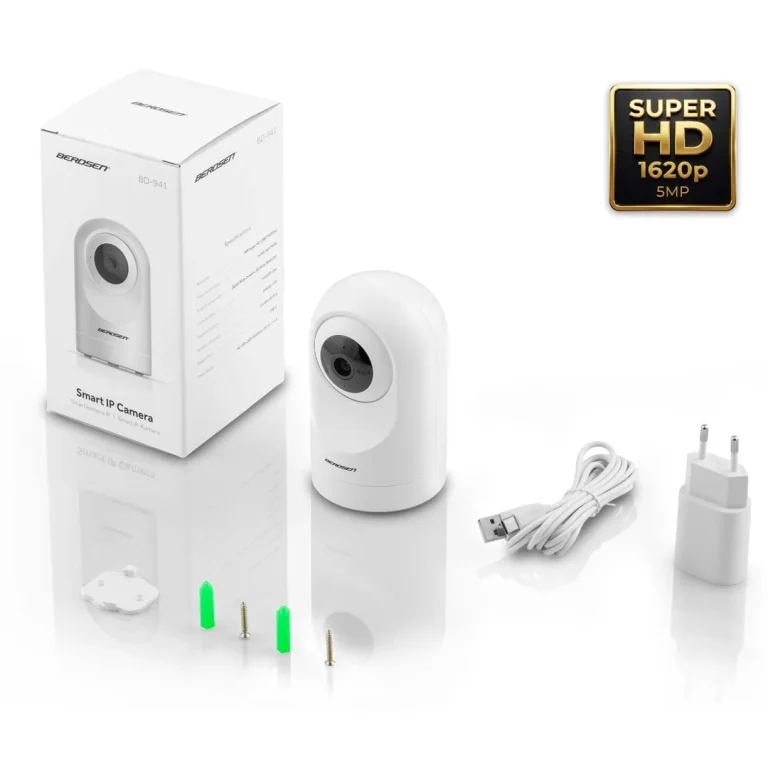 Ip Kamera 5mp Rotirajući Monitor Za Bebe Berdsen Bd 941 Bijela 17