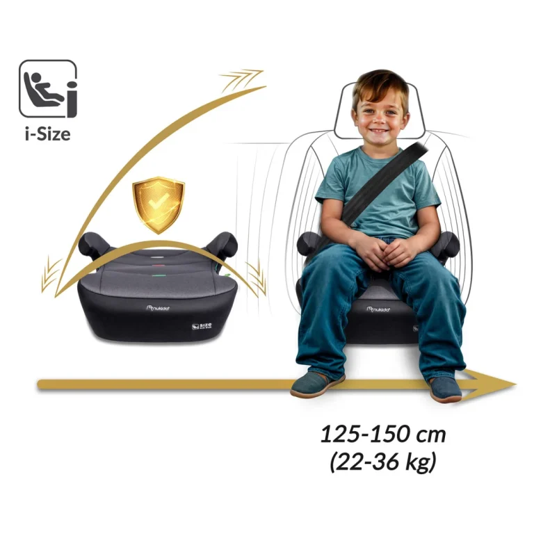 Isofix Autosjedalo Nukido Louis 22–36 Kg, Siva, Var. 710201 10
