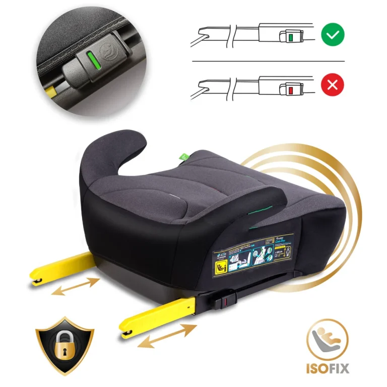 Isofix Autosjedalo Nukido Louis 22–36 Kg, Siva, Var. 710201 4