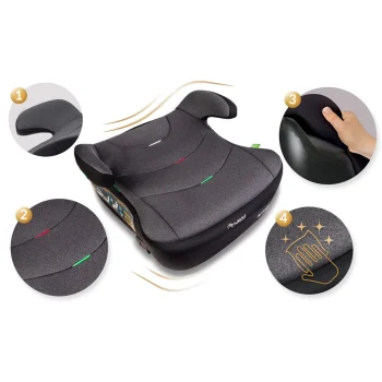 Isofix Autosjedalo Nukido Louis 22–36 Kg, Siva, Var. 710201 9