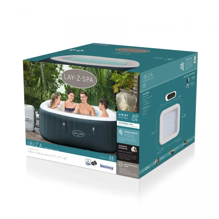 Ibiza Lay Z Spa Vrtna Hidromasažna Kada Bestway 6 Sjedala + Pribor 8