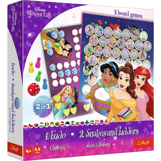 Igra 2u1 Kinez / Zmije I Ljestve Princeza Disney Princeza Trefl 02418 1