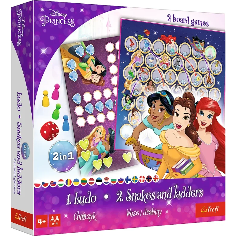 Igra 2u1 Kinez / Zmije I Ljestve Princeza Disney Princeza Trefl 02418 1