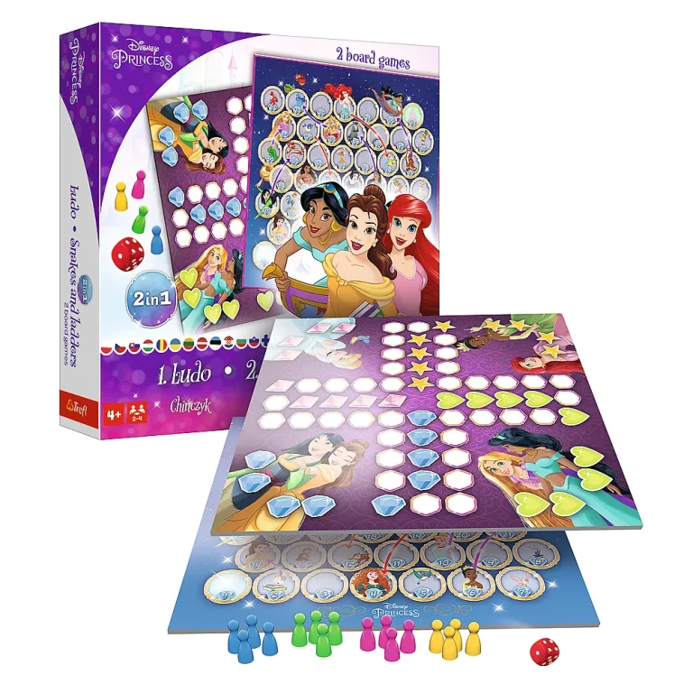Igra 2u1 Kinez / Zmije I Ljestve Princeza Disney Princeza Trefl 02418 4