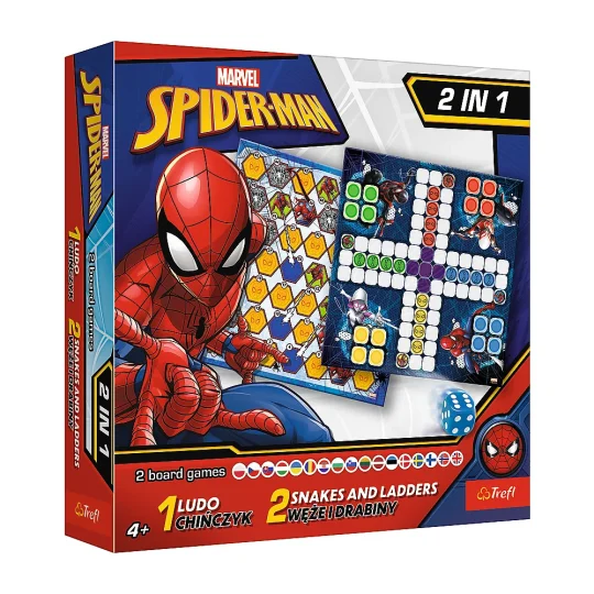 Igra 2u1 Kinez / Zmije I Ljestve Spider Man Trefl 02419 1