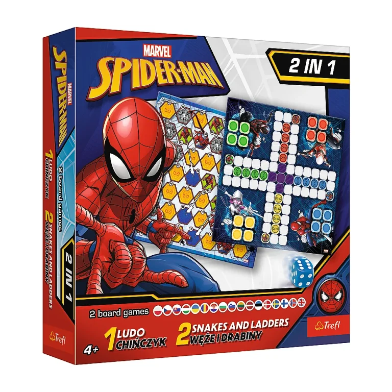 Igra 2u1 Kinez / Zmije I Ljestve Spider Man Trefl 02419 1