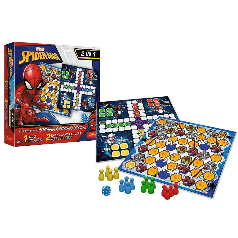 Igra 2u1 Kinez / Zmije I Ljestve Spider Man Trefl 02419 3