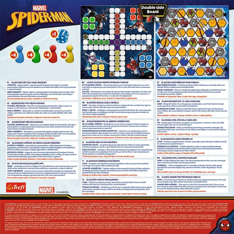 Igra 2u1 Kinez / Zmije I Ljestve Spider Man Trefl 02419 5