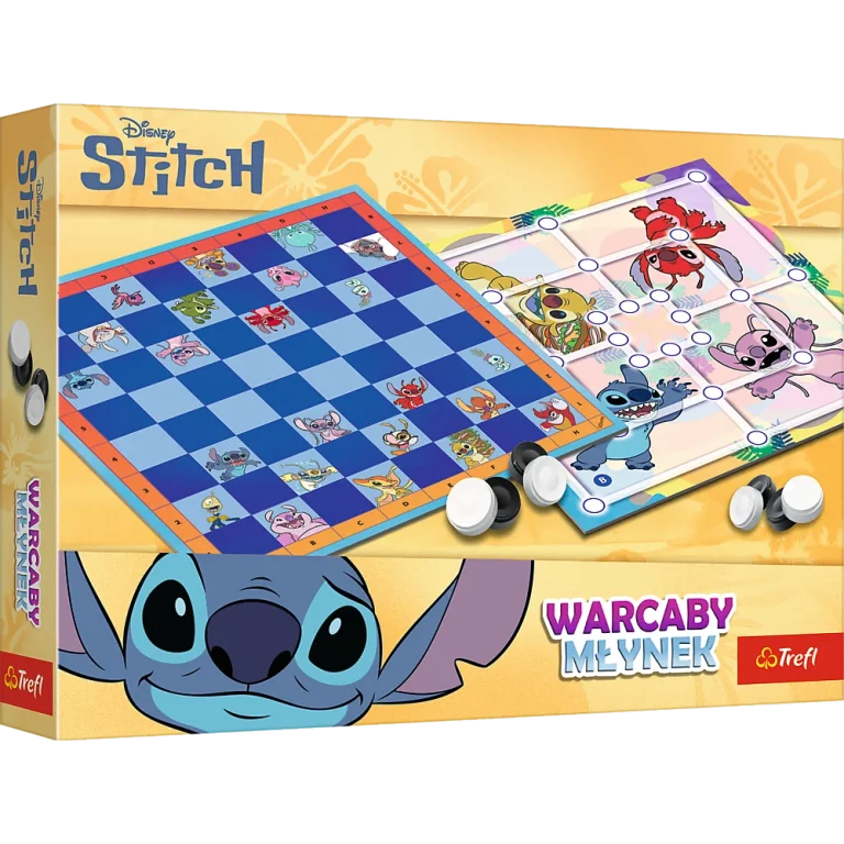 Igra Dame I Mlin Lilo I Stitch Trefl 02799 1