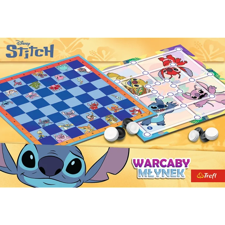 Igra Dame I Mlin Lilo I Stitch Trefl 02799 5