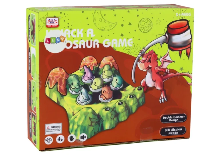 Igra Wack A Mole Dinosauri Ploča Dva Čekića Zelena Svjetla Zvukovi 4