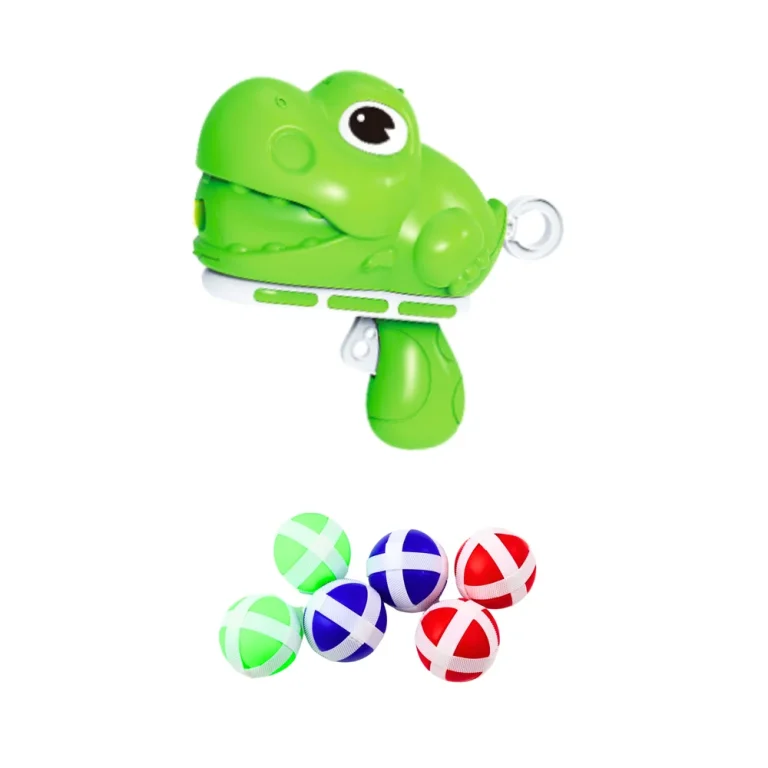Igra Spretnosti Gađanje Meta Pištolj Čičak Kuglice Dinosaur 2
