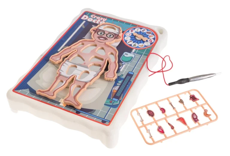 Igra Vještine Crazy Doctor Za Djecu 4+ Ploča S Pacijentom + 12 Organa + Pinceta 3