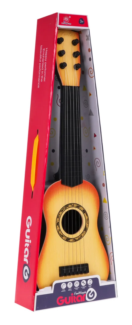 Igraća Klasična Gitara Svijetlosmeđa 3+ 6 žica 7