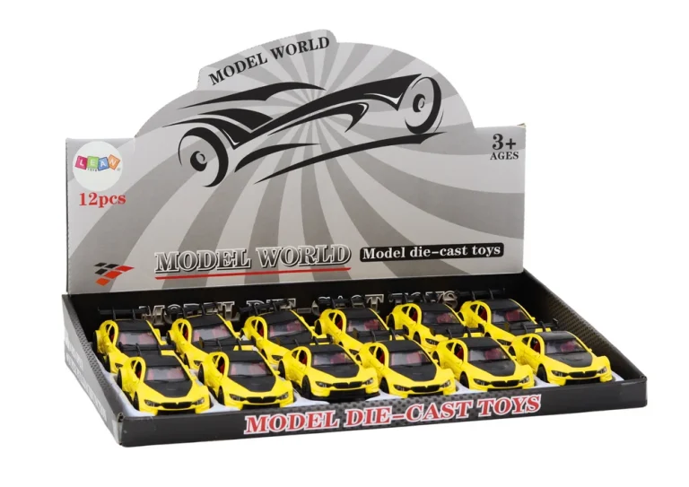 Igračka Automobil Sportski Automobil 1:32 Trenje Pogon Metal Žuti 3