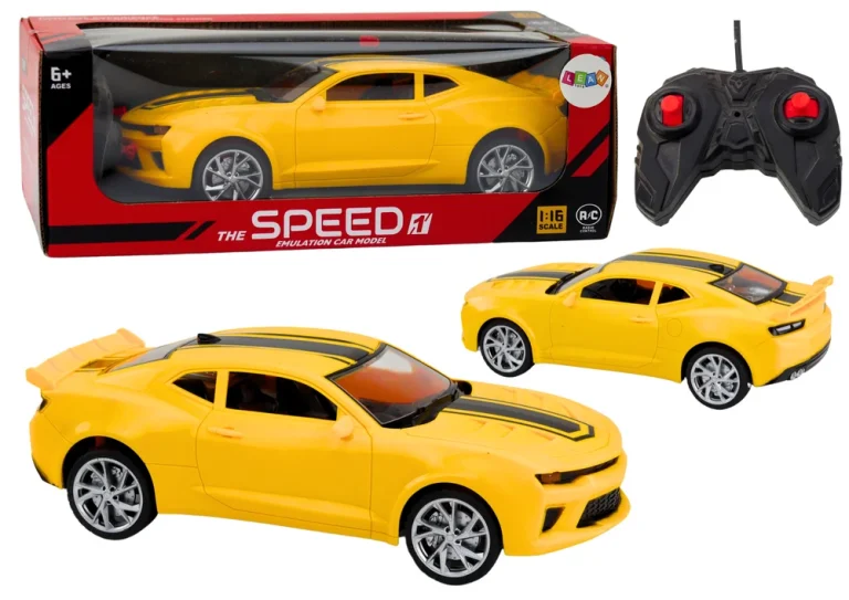Igračka Automobil Sportski Automobil Na Daljinsko Upravljanje Rc 1:16 Žuti 1
