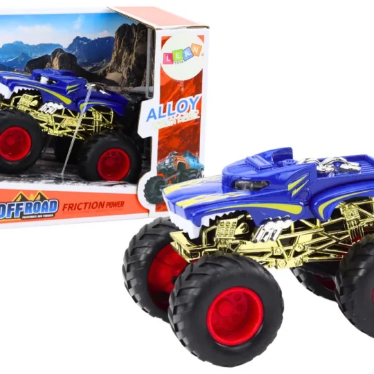 Igračka Automobil Terensko Vozilo Veliki Gumeni Kotači Plave 1