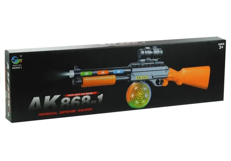 Igračka Mitraljez Ak 868 1 Sa Svjetlom I Zvukom 60 Cm 4