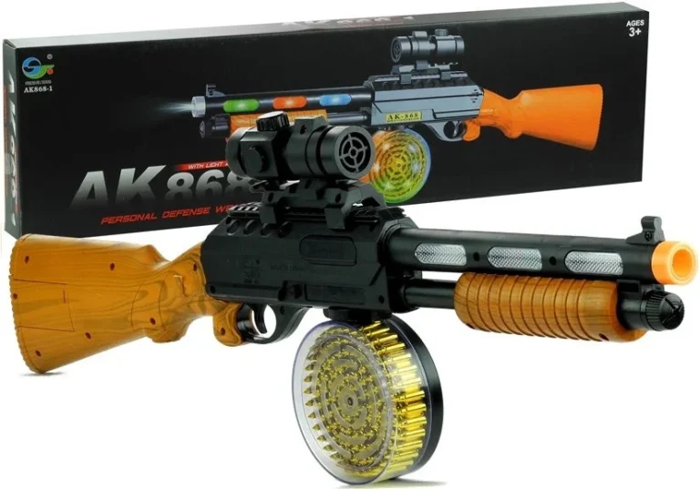 Igračka Mitraljez Ak 868 1 Sa Svjetlom I Zvukom 60 Cm 5