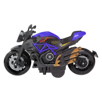 Igračka Motocikl Za Sastavljanje Vijaka Metalna 1:14 Diy Crno Plava 2